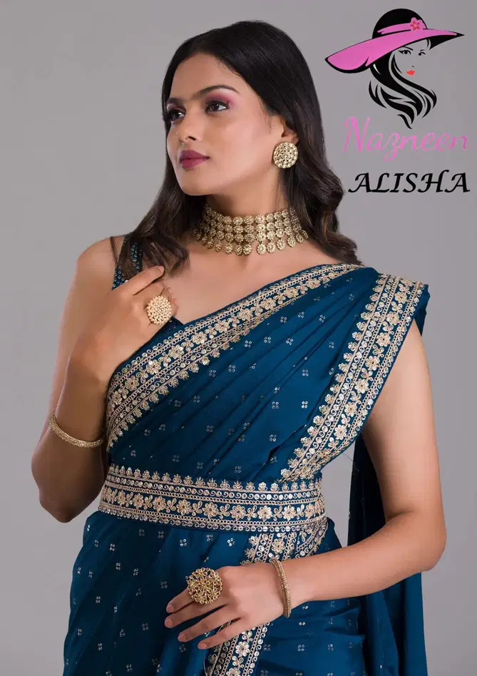 Alisha Nazneen 4414 Heavy Party Wear Sarees Catalog